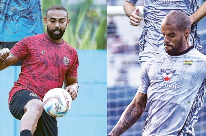 BERMAIN PINCANG: Lucas Frigeri dan Dalberto Luan (foto kiri) diandalkan Arema FC pada laga besok malam. Sedangkan Rezaldi Hehanussa dan David Da Silva (foto kanan) diragukan bermain.