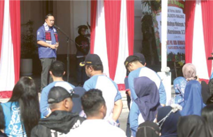 tEgAS: Pj Wali Kota malang iwan Kurniawan menyampaikan beberapa pesan kepada ASN pada Senin lalu (19/8).