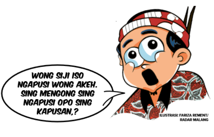 Ilustrasi Kamus Malangan Hari Ini : Mengong