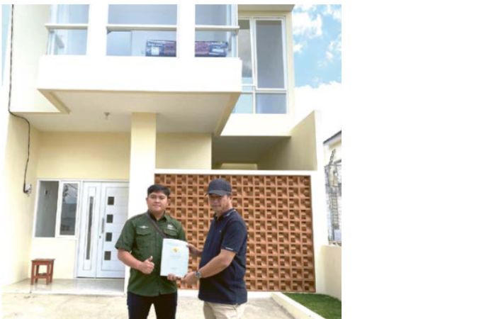 DEAL: Salah satu user yang percaya dengan hunian PT.akratama group. Penyerahan SHM.