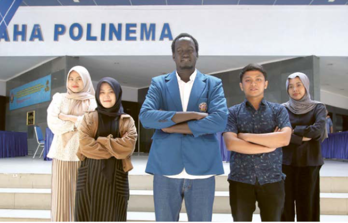 JADI YANG TERBAIK: Dari kiri, Ayu Saputri, Birra Lailatul Nafiisa, Chan Paul Amol Atem, Mochammad Hafid Miftah Fauzi, dan Ferliza Rizky Diva Nuraisyah.