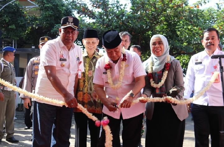 Bupati Malang Drs. H. M. Sanusi, MM membuka pelaksanaan Job Fair 2024 SMK Bina Bangsa.