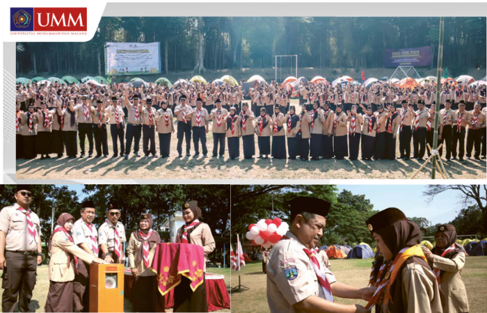 SIAP MENGABDI: Pimpinan FKIP UMM foto bersama dengan ratusan mahasiswa PPG Prajabatan Kemendikbudristek yang hendak melakukan KMD dan KML.