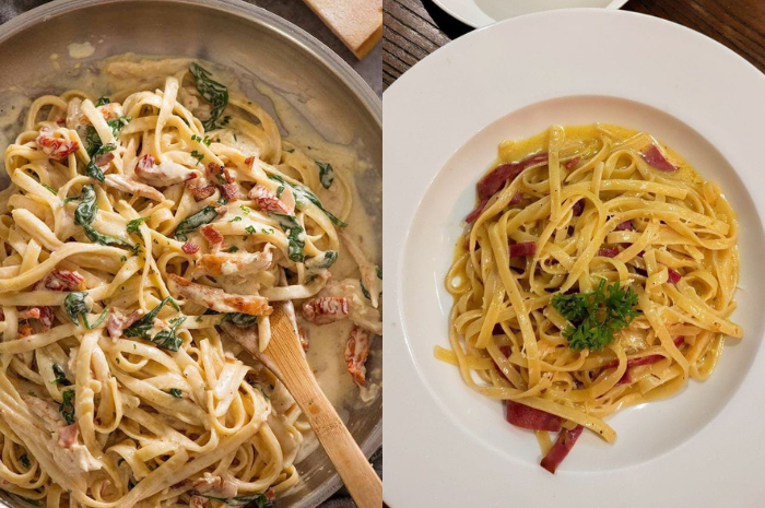 Potret pasta makanan khas Italia. (Pinterest)
