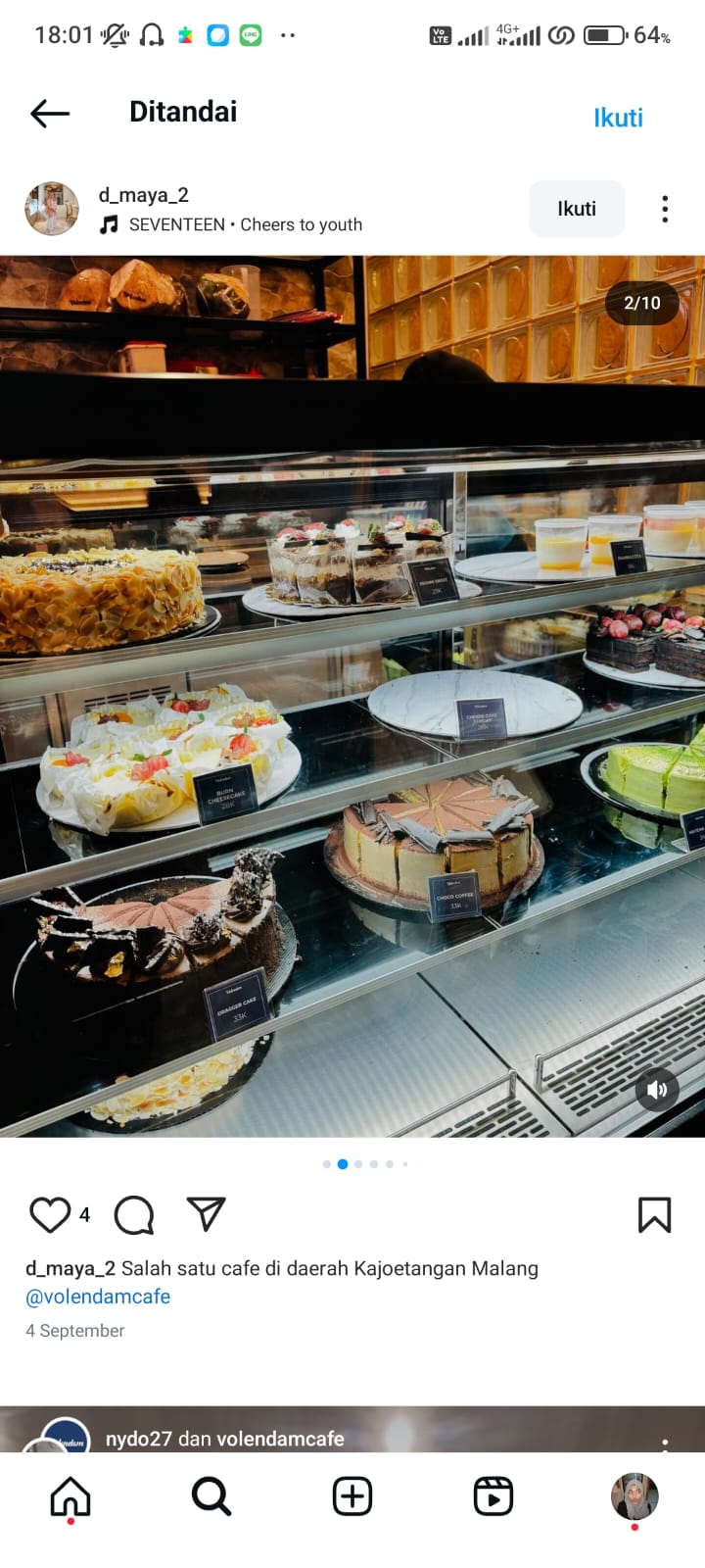 Kenikmatan Dessert Coklat yang Ada di Volendam Kajoetangan Malang