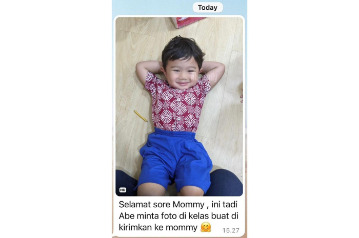 Tingkah lucu Abe Cekut di Sekolah. (Instagram @abe.daily)