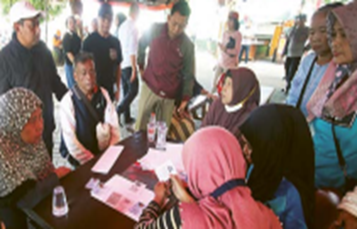 Pendataan terhadap pedagang  yang terdampak kebakaran mulai  dilakukan kemarin siang.