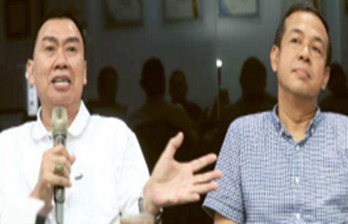 PUNYA MASTERPLAN: Moch. Anton (kiri) dan Dimyati Ayatullah mengupas rencana yang sudah disusun untuk  memajukan Kota Malang di hadapan para redaktur Jawa Pos Radar Malang