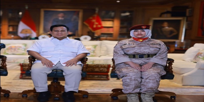 Potret Annisa Mahesa selaku anggota DPR terpilih termuda bersama Presiden terpilih 2024 - 2029