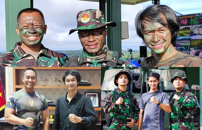 Kedekatan Rerta dengan jajaran TNI mulai dari jenderal hingga tamtama