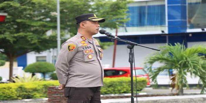 AKBP Muhammad Yoga Buanadipta Ilafi saat Memberikan Arahan