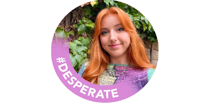 Tren tagar #desperate di LinkedIn. (Akun LinkedIn Courtney Summer Myers)