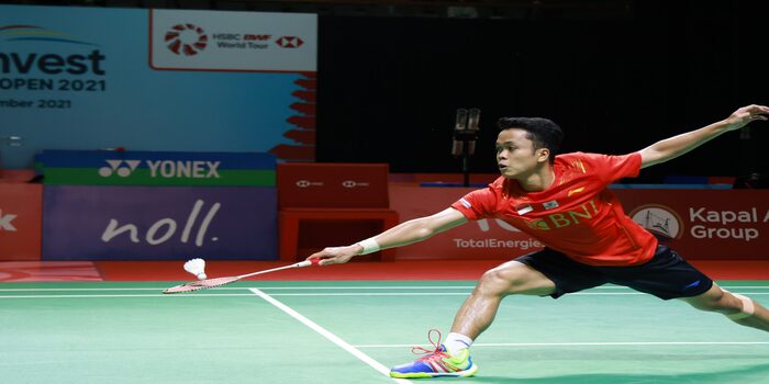 Anthony Sinisuka Ginting pada Indonesia Open 2021 (Galeri PBSI)