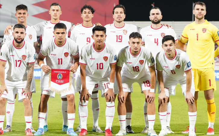 Foto Pemain Timnas saat Melawan Bahrain (sumber: PSSI)