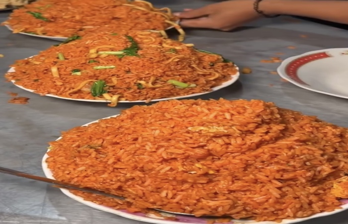 Nasi goreng dengan porsi jumbo (Tangkapan layar dari reels Instagram ngalamculinary dan malang_kekinian)