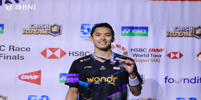 Jonatan Christie sebagai Runner-up Arctic Open 2024 Super 500 (Instagram pribadi Badminton Ina)