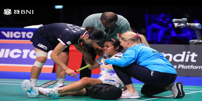 Gregoria alami cedera punggung, Denmark Open 2024 (Instagram pribadi Badminton ina)