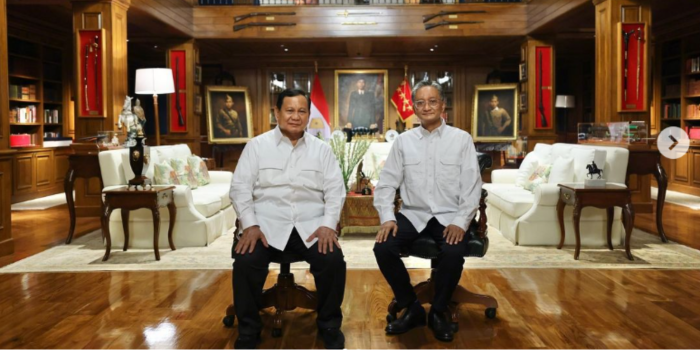 Presiden ke-8 Indonesia, Prabowo Subianto (kiri), Menteri Pekerjaan Umum (PU), Dody Hanggodo (kanan). (Akun Instagram Dody Hanggodo)