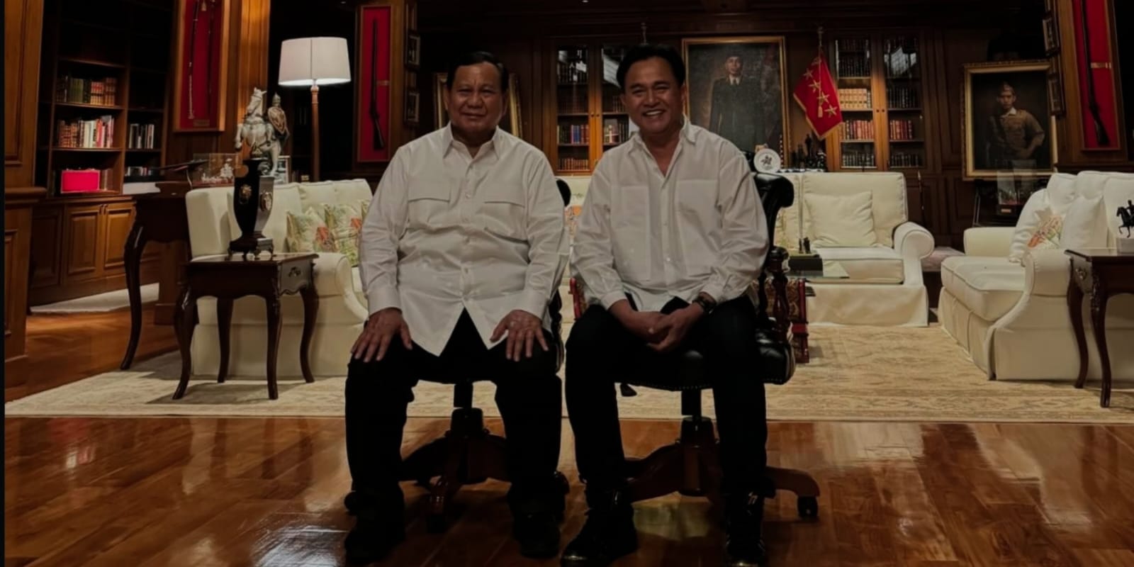 Yusril Ihza Mahendra Bersama Prabowo Subianto
