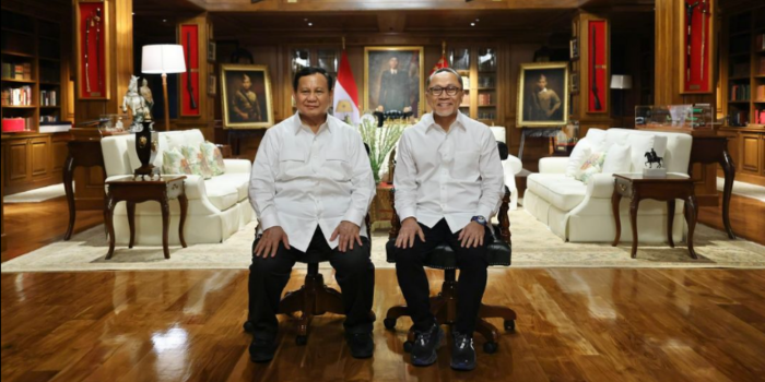 Presiden ke-8 RI, Prabowo Subianto (kiri), dan Zulkifli Hasan, Menko Bidang Pangan (kanan). (Tangkapan layar akun Instagram Zulkifli Hasan)