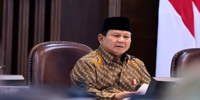 Sidang perdana kabinet merah putih (Instagram pribadi Prabowo Subianto)