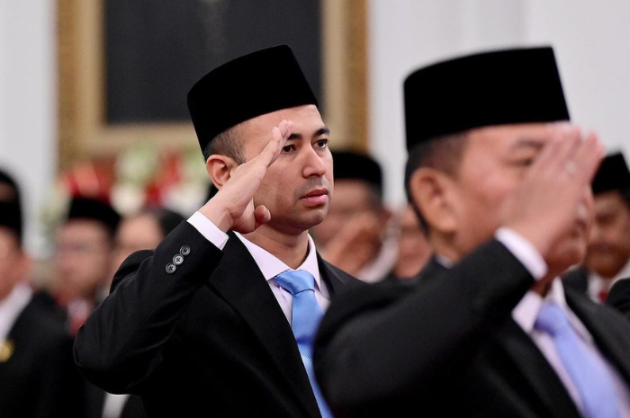 Raffi Ahmad saat dirinya dilantik menjadi utusan khusus presiden (Instagram Raffi Nagita)