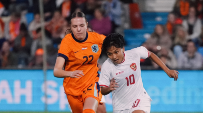 Potret Laga Timnas Putri Indonesia VS Timnas Putri Belanda (Website PSSI)
