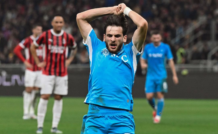 Pertandingan AC Milan vs Napoli (instagram resmi @officialsscnapoli)