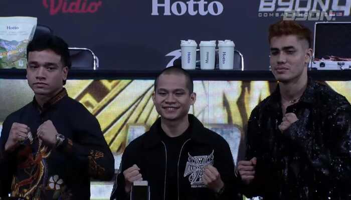 PANAS : Press Conference Main Event Byon Combat Showbiz 4 antara Fadly Faisal (Indonesia) vs Aisar Khaled (Malaysia) di SCTV Tower, Senayan, Jakarta Pusat (28/10).
