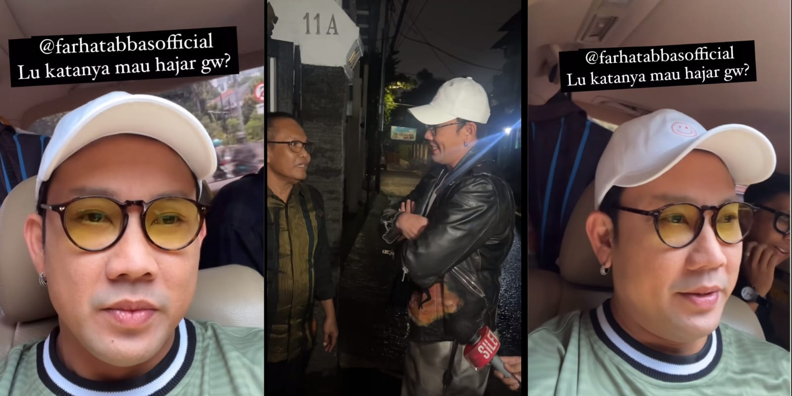 Story Instagram dari Denny Sumargo ketika menyambangi rumah Farhat Abbas (instagram @sumargodenny)