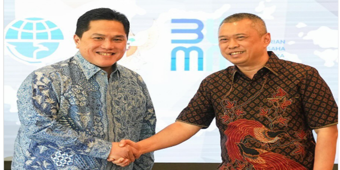 Erick Thohir bertemu dengan Menteri Perhubungan, Pak Dudy Purwagandhi (Instagram pribadi Erick Thohir)