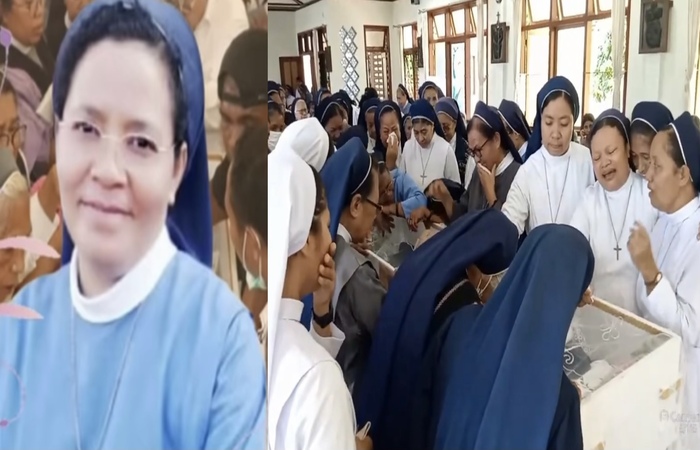 Perayaan Ekaristi Pemakaman Sr. Nikolin Pajo, SSpS. (Tangkapan layar YouTube provinsisspsfloresbagianti2317)
