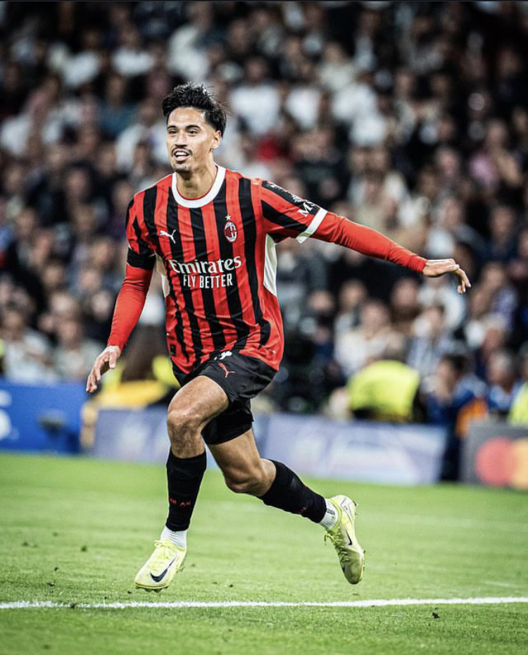 Tijjani Reijnders merayakan gol ketiga AC Milan ke gawang Real Madrid pagi tadi (6/11). (Instagram Tijjani Reijnders)