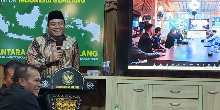 Puguh Wiji Pamungkas saat memberikan materi didepan pelaku UMKM Perwakilan dari Seluruh Indonesia.