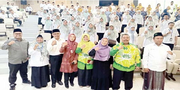 KOMPAK: LP Ma&rsquo;arif Kecamatan Pakis menggelar workshop tentang Implementasi Rapor Pendidikan di gedung Pascasarjana UIN Malang. LP MA&rsquo;ARIF FOR RADAR MALANG