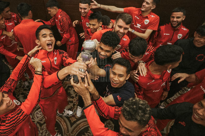 Momen Timnas Indonesia Menyambut Timnas Futsal Setelah Menjuarai Piala AFF Futsal (sumber: X @TimnasIndonesia)