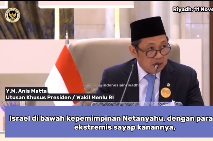 Wakil Menteri Luar Negeri, Anis Matta mendesak negara-negara Arab dan Islam untuk isolasi Israel dari forum internasional (KBRI Riyadh)