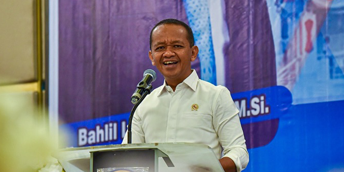 Bahlil Lahadalia berpidato.