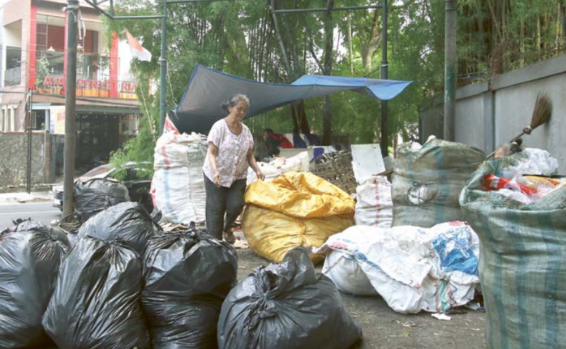 TEMPAT UJI COBA: TPS Kartini di Kecamatan Klojen mendapat bantuan anggaran dari CSR.