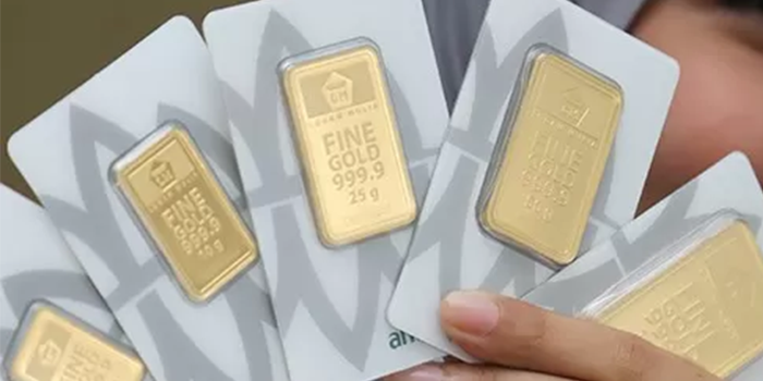 Ilustrasi emas Antam