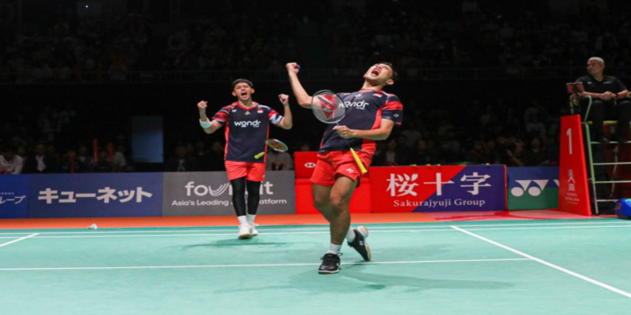 Fajar dan Rian pada Kumamoto Masters 2024 (foto: PBSI).