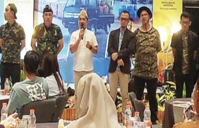PERETAT SILATURAHMI: PT Sun Star Motor Singosari dan S. Parman menggelar gathering bersama juragan Mitsubishi.