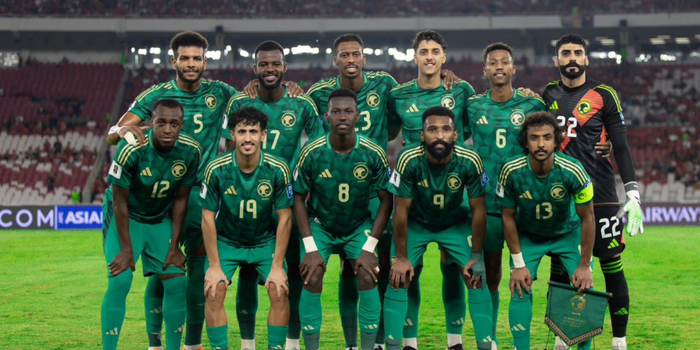 Timnas Arab Saudi ketika melawan Timnas Indonesia (Foto: X SaudiNT)