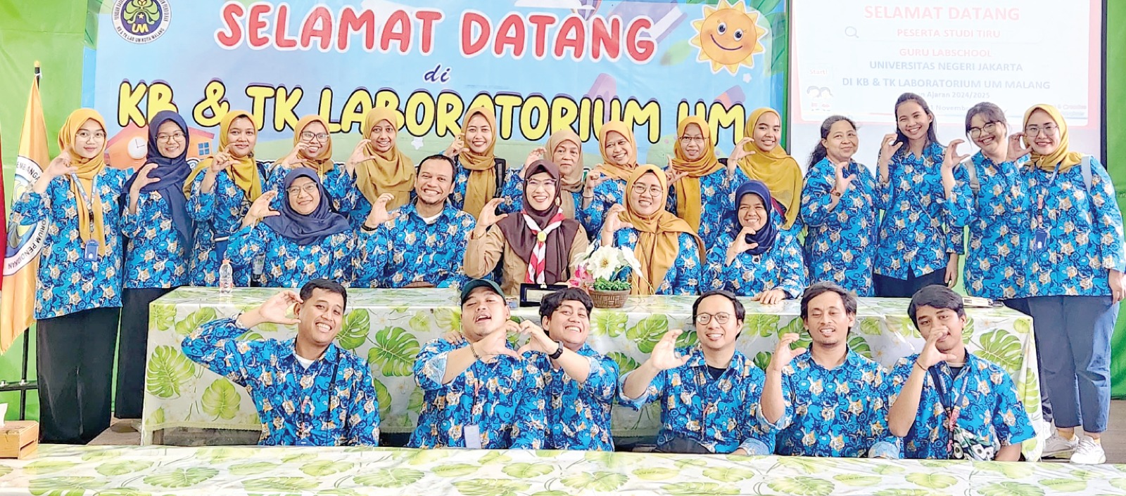 JADI PERCONTOHAN: TK Laboratorium UM menerima kunjungan dari Labschool UNJ Jakarta beberapa waktu lalu. TK LAB UM FOR RADAR MALANG