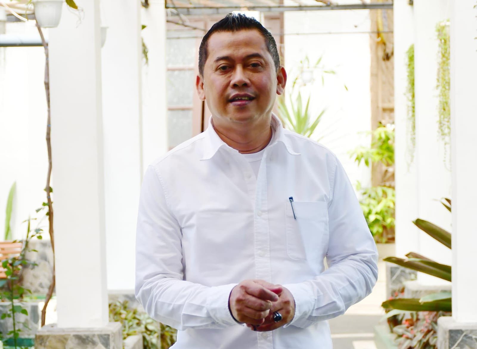 PROMOTION: Direktur Perumda Tugu Tirta, Priyo "Bogank" Sudibyo, mengadakan perlombaan untuk mempromosikan Tugu Tirta.