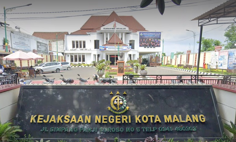 Kantor Kejaksaan Negeri Kota Malang. Jaksa menindaklanjuti temuan BPK soal dugaan penyalahgunaan aset Pemkot