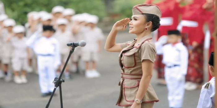 Yuni Shara kala di PAUD Cahaya Permata Abadi (Instagram pribadi yunishara).