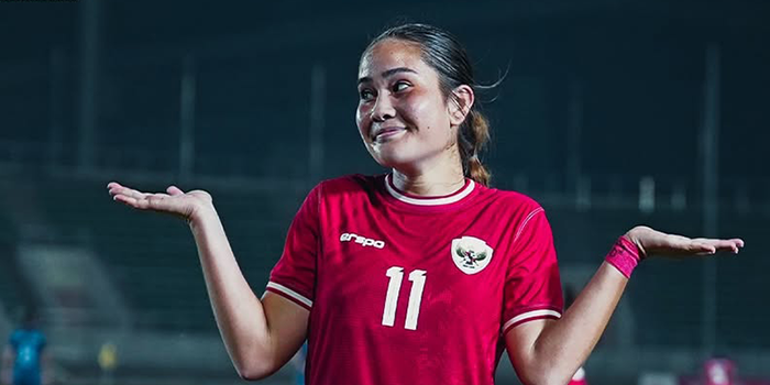 Sydney Hopper saat membela Timnas Indonesia di Final Piala AFF Wanita 2024.