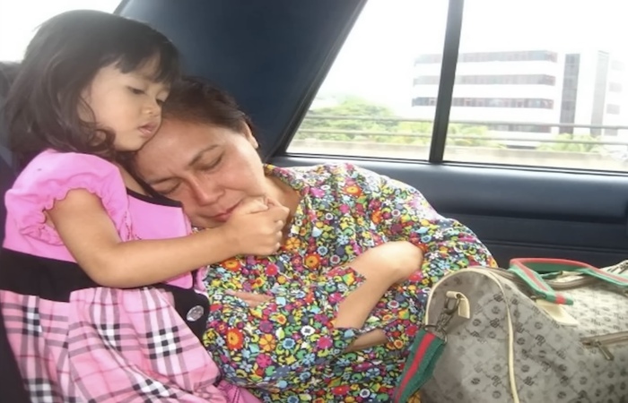 Potret Margriet Christina Megawe bersama Engeline