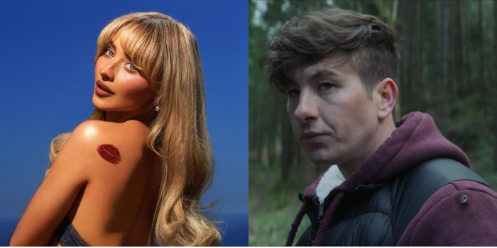 (Akun Instagram sabrinacarpenter dan IMDb: Barry Keoghan in Bring Them Down (2024))